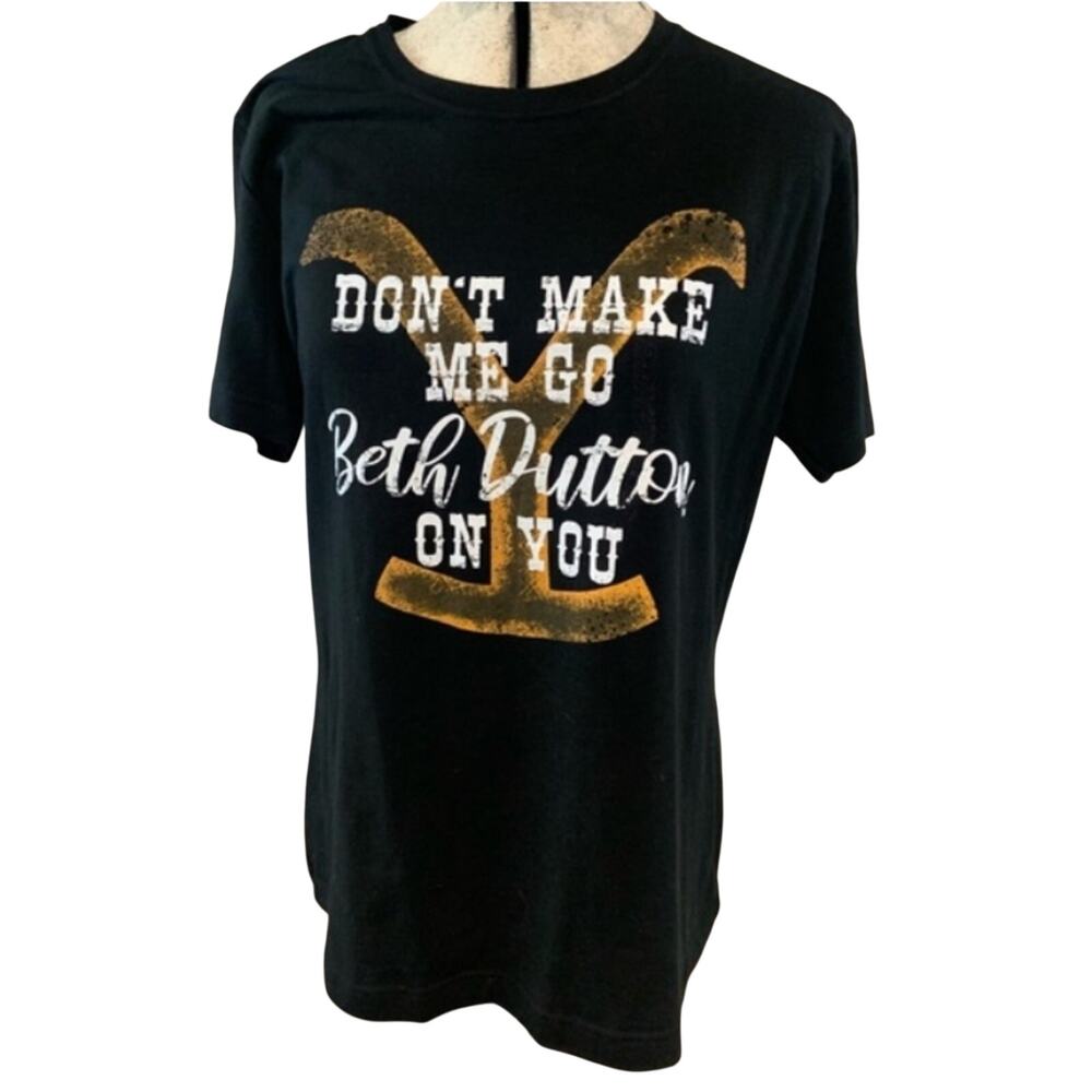 Yellowstone beth dutton black t shirt large
